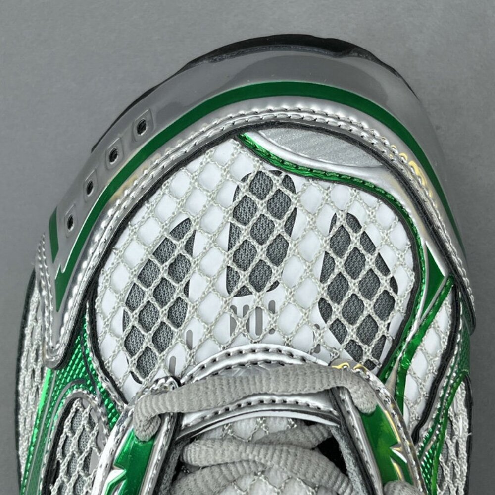 Bottega Veneta Orbit Sneaker lace-up Silver&Green - Picture 11 of 13